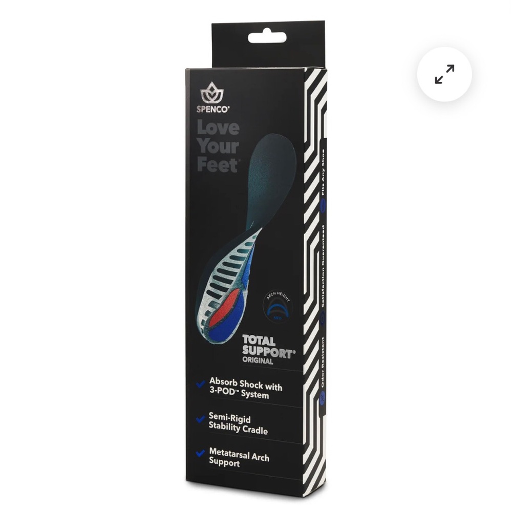 Spenco Total Support Original Insoles - Insole = 26 cm